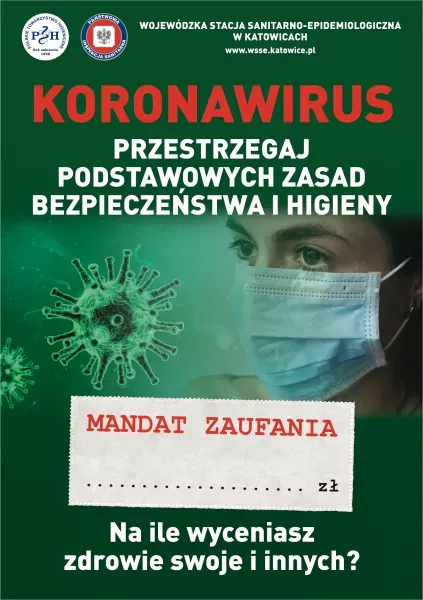 Akcja pn. ,,Koronawirus. Przestrzegaj podstawowych zasad bezpieczeństwa i higieny